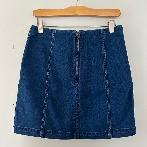 Free People Denim Mini Skirt - Picture 2 of 3